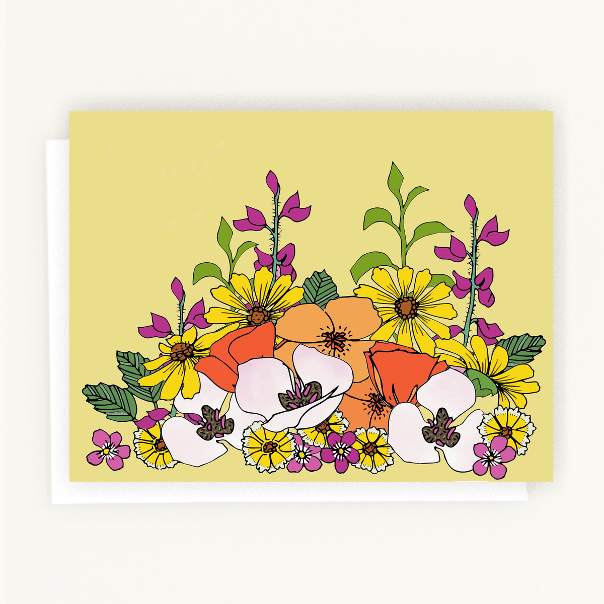 Sustainable stationery with vibrant botanical artwork